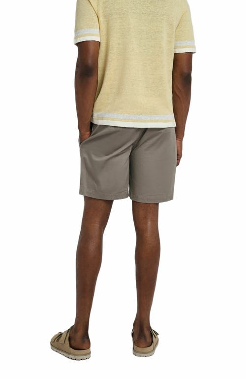 Onia Garment Dye Cotton Drawstring Shorts 6 Cinder In Gray