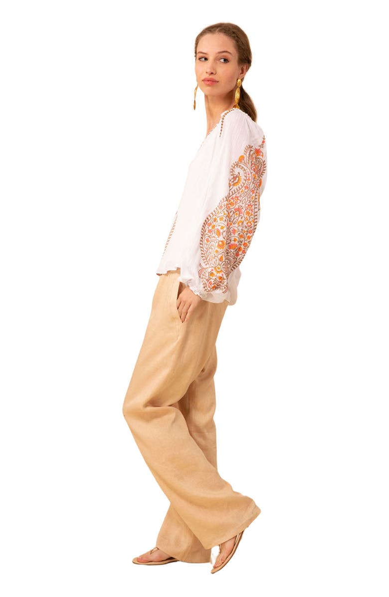 Hale Bob Emersyn Solid Linen Pant, Alternate, color, 