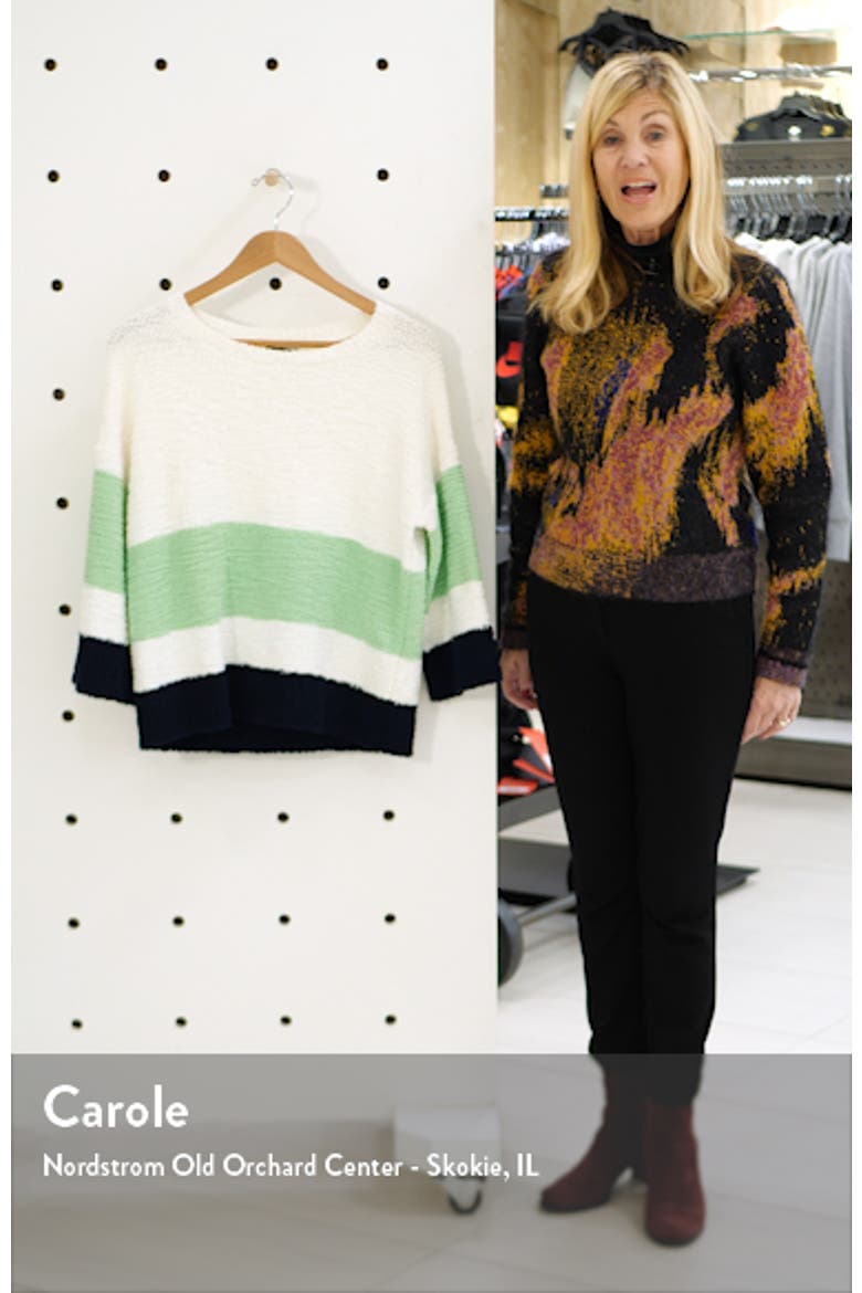 Colorblock Teddy Knit Sweater video
