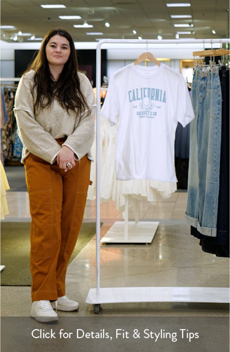 California Racquet Club Graphic Cotton T-Shirt, sales video thumbnail