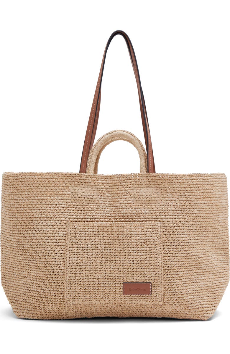 & Other Stories Straw Tote Bag, Alternate, color,