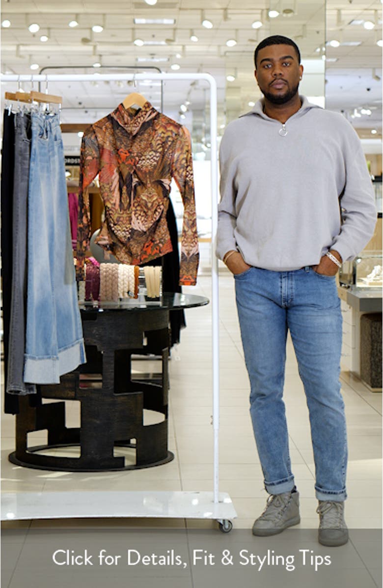 Tia Gene Print Mesh Turtleneck, sales video thumbnail