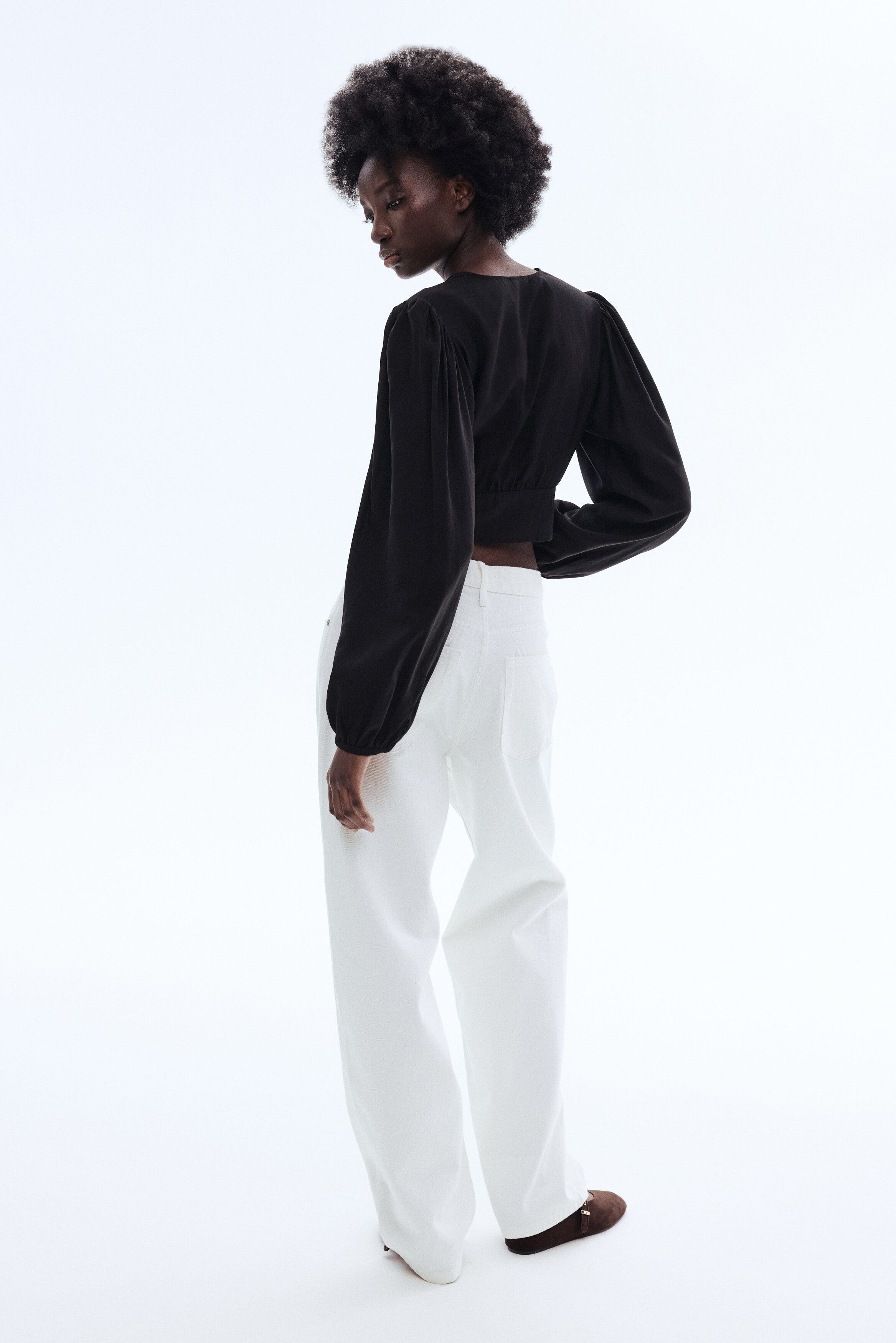 V-neck blouse - image 2