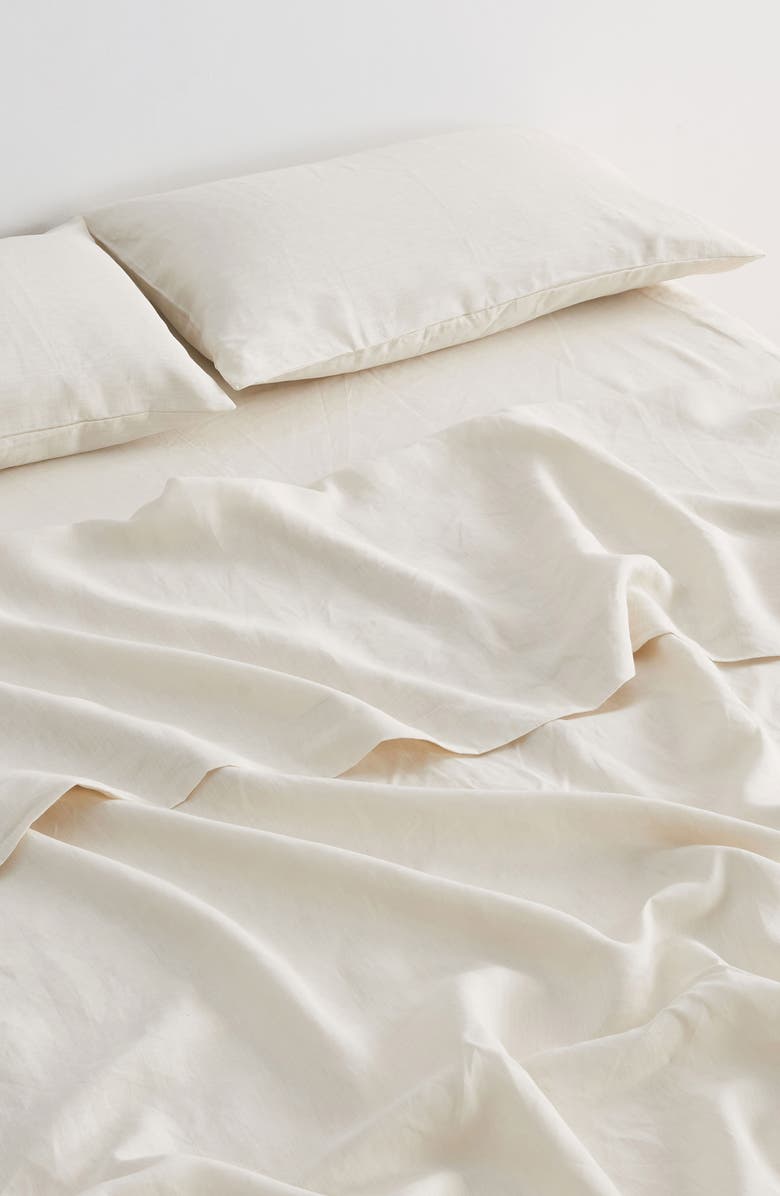 Verlee 2-Pack European Linen Pillowcases, Alternate, color, Sand