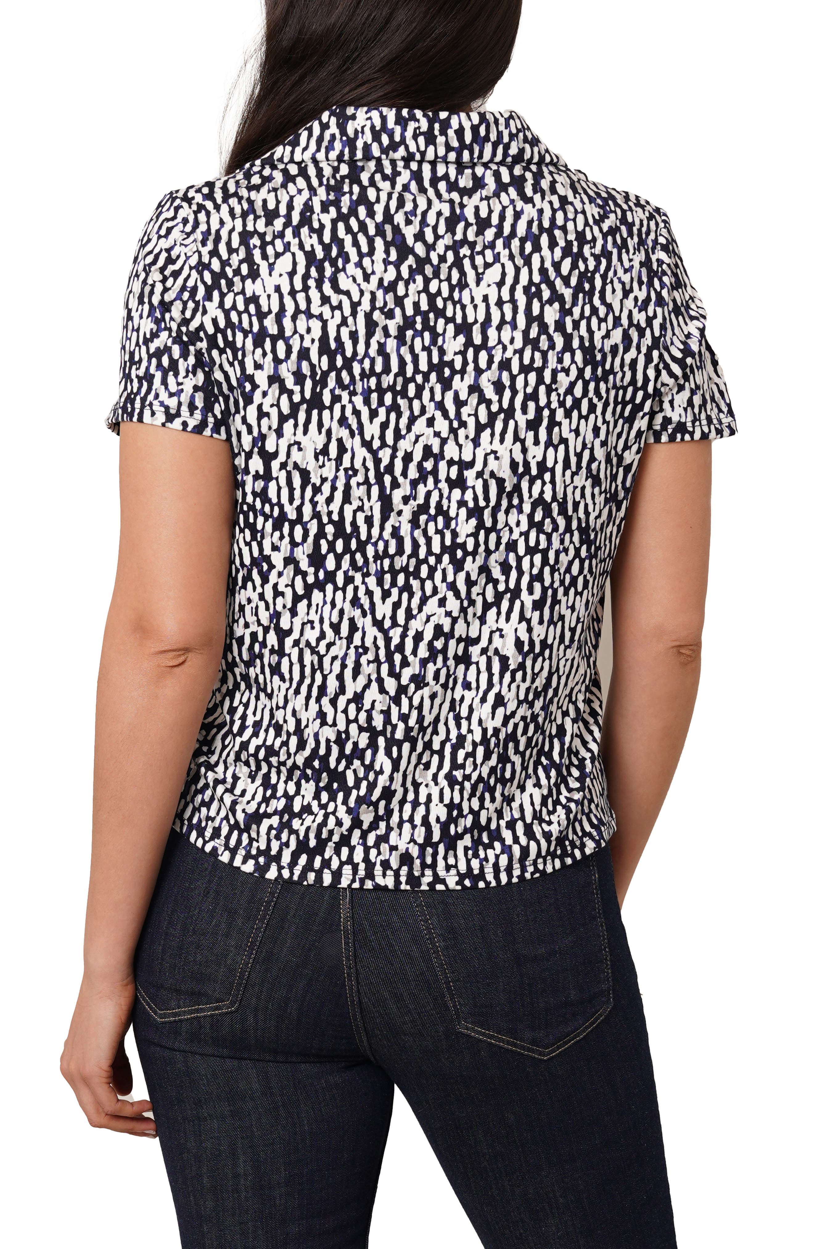 Johnny Collar Short Sleeve Top - image 4