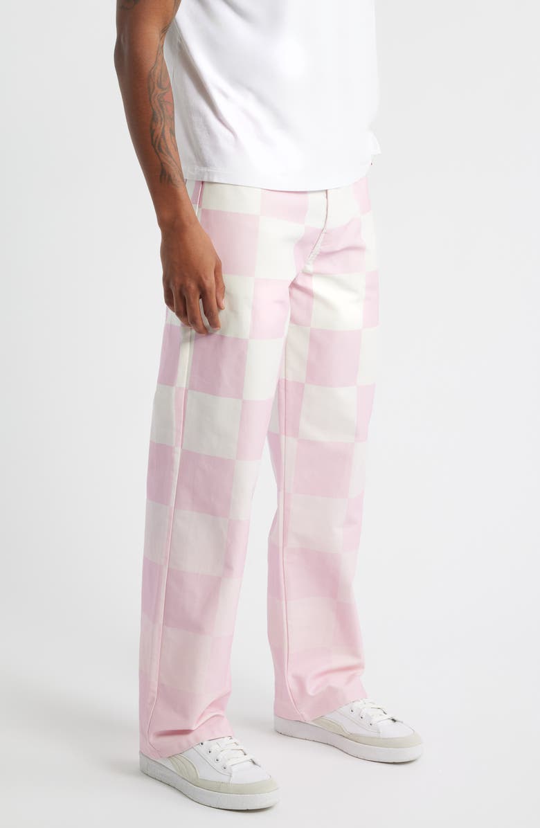 SANTO STUDIO Palermo Milano Checkerboard Pants, Alternate, color, Gratitude Pink