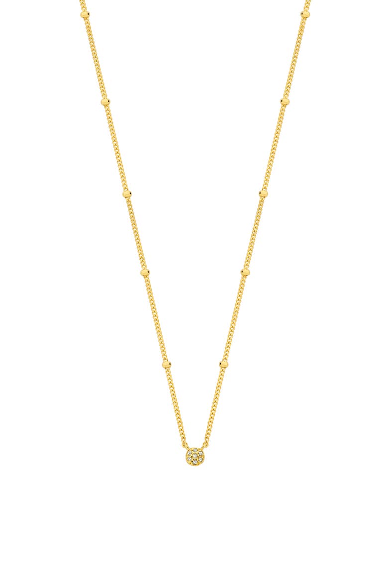 First Beaded Necklace, Main, color, Yellow 18k Gold Plated