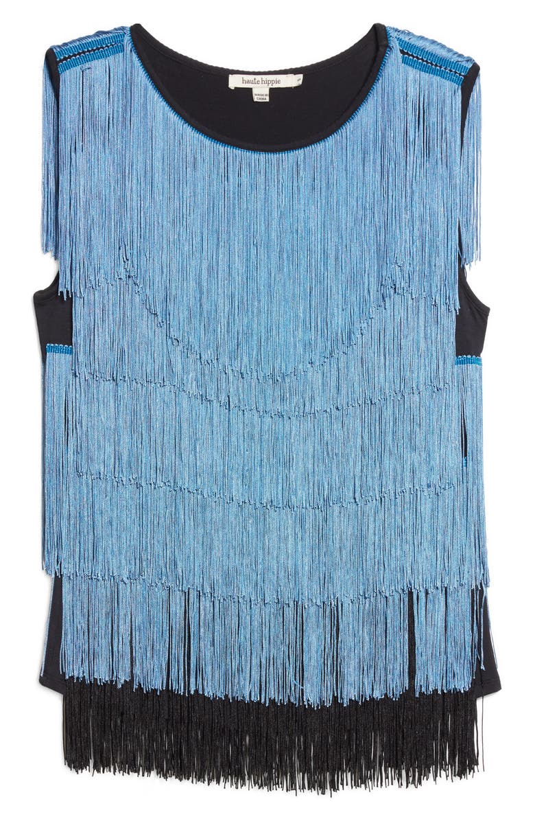 Haute Hippie Fringe Sleeveless Top, Alternate, color,