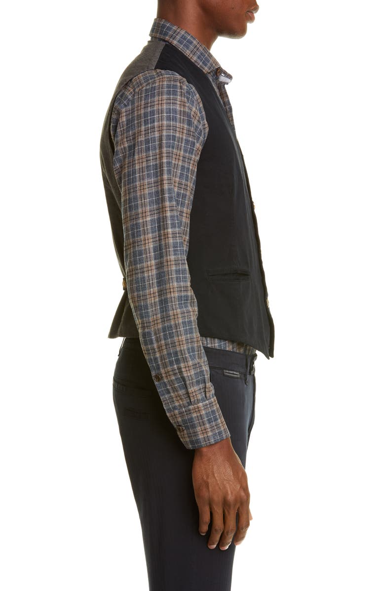 Eleventy Trim Fit Twill Cotton Vest, Alternate, color,