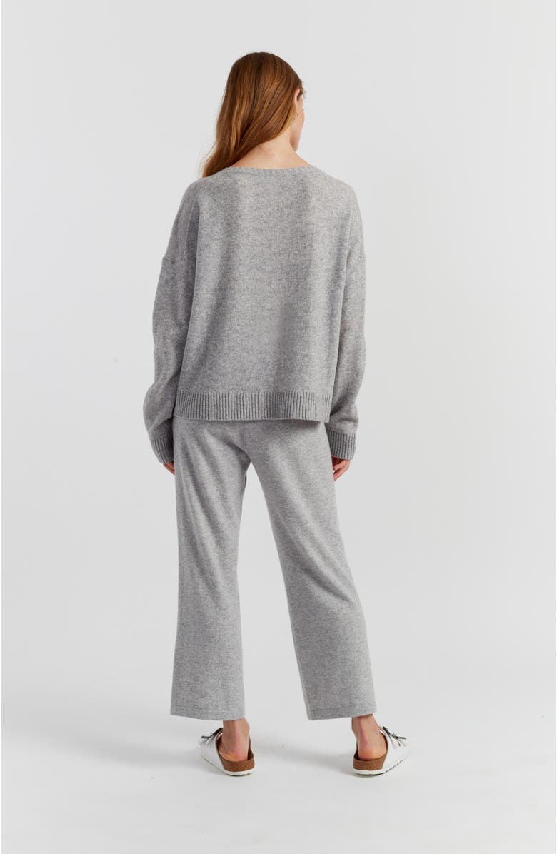 Chinti & Parker Lightweight Wool-Cashmere Relaxed Sweater, Alternate, color, Light Grey