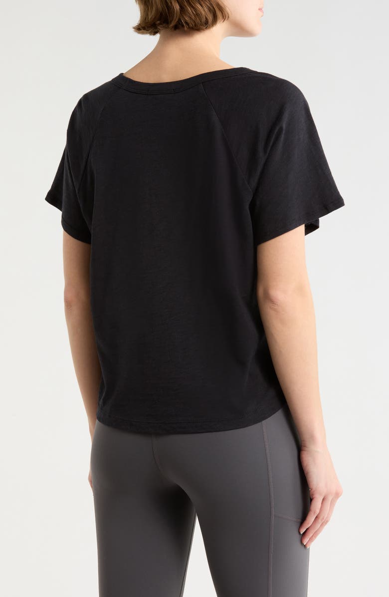 Beyond Yoga Signature High-Low Cropped T-Shirt, Alternate, color, Black