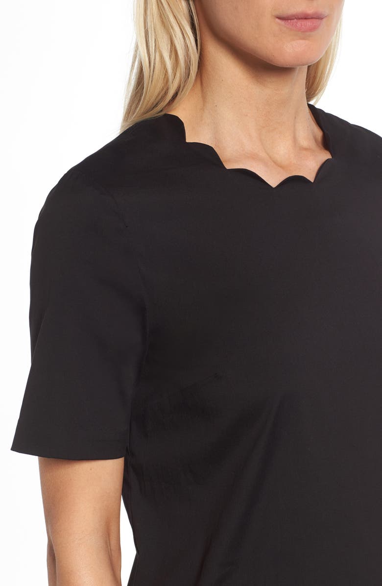 Halogen<sup>®</sup> Scalloped Shift Dress, Alternate, color,