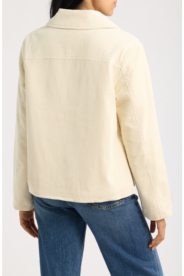 Corduroy Structure Coat, Alternate, color, CREAM