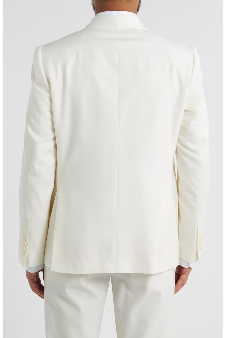 Ellis Double Breasted Ivory Super 120s Wool Dinner Jacket, Alternate, color, WHITE