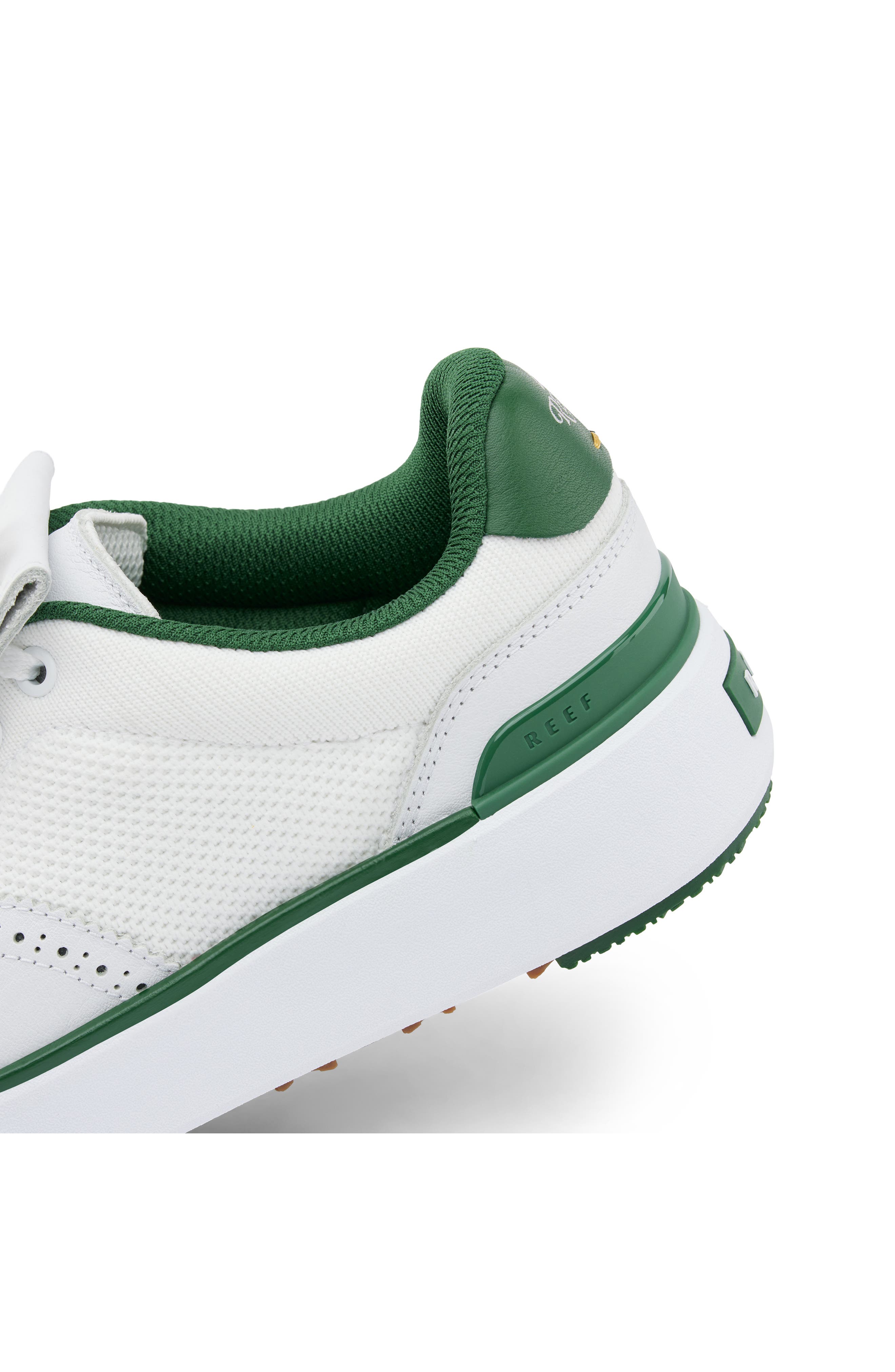 Reef On Shore Pebble Golf Sneaker, Alternate, color, White/ Green