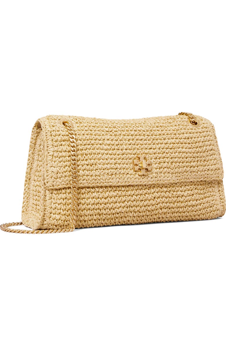 Tory Burch Kira Straw Shoulder Bag, Alternate, color, Natural