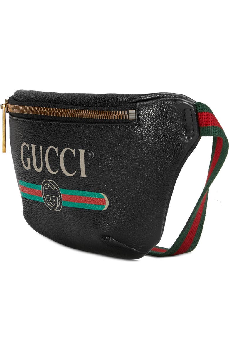 Gucci Leather Belt Bag, Alternate, color,