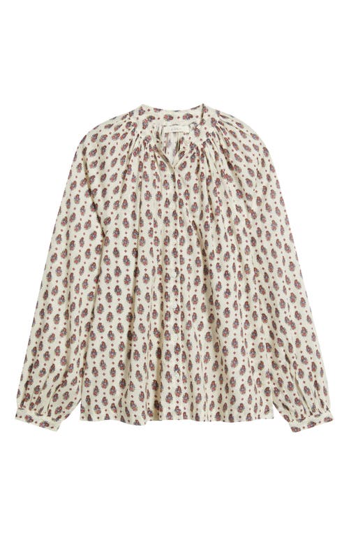 Doen Dôen Julienne Paisley Print Organic Cotton Button-up Shirt In Multi