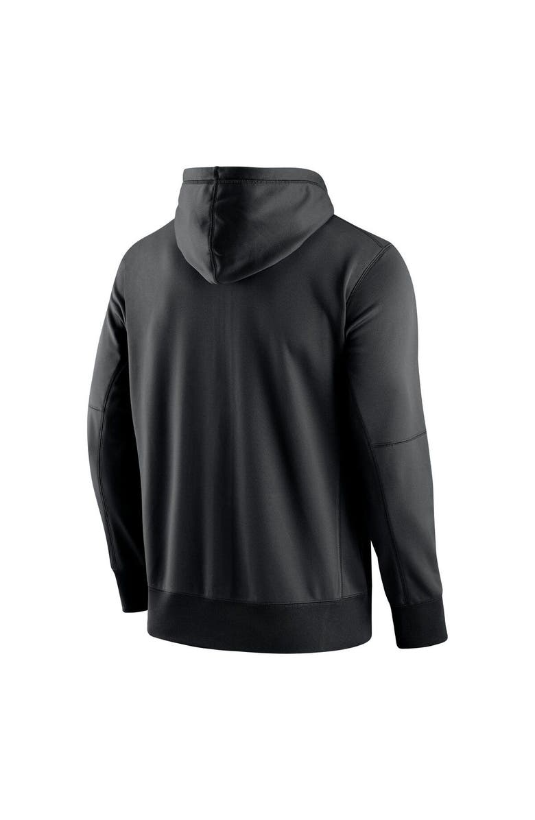 Nike Men's Nike Black Alabama Crimson Tide Logo Stack Performance Full-Zip Hoodie, Alternate, color, 