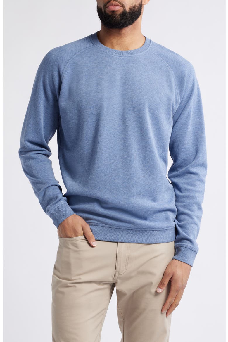 Crown Comfort Organic Cotton Blend Sweater, Main, color, BLUE FREESIA