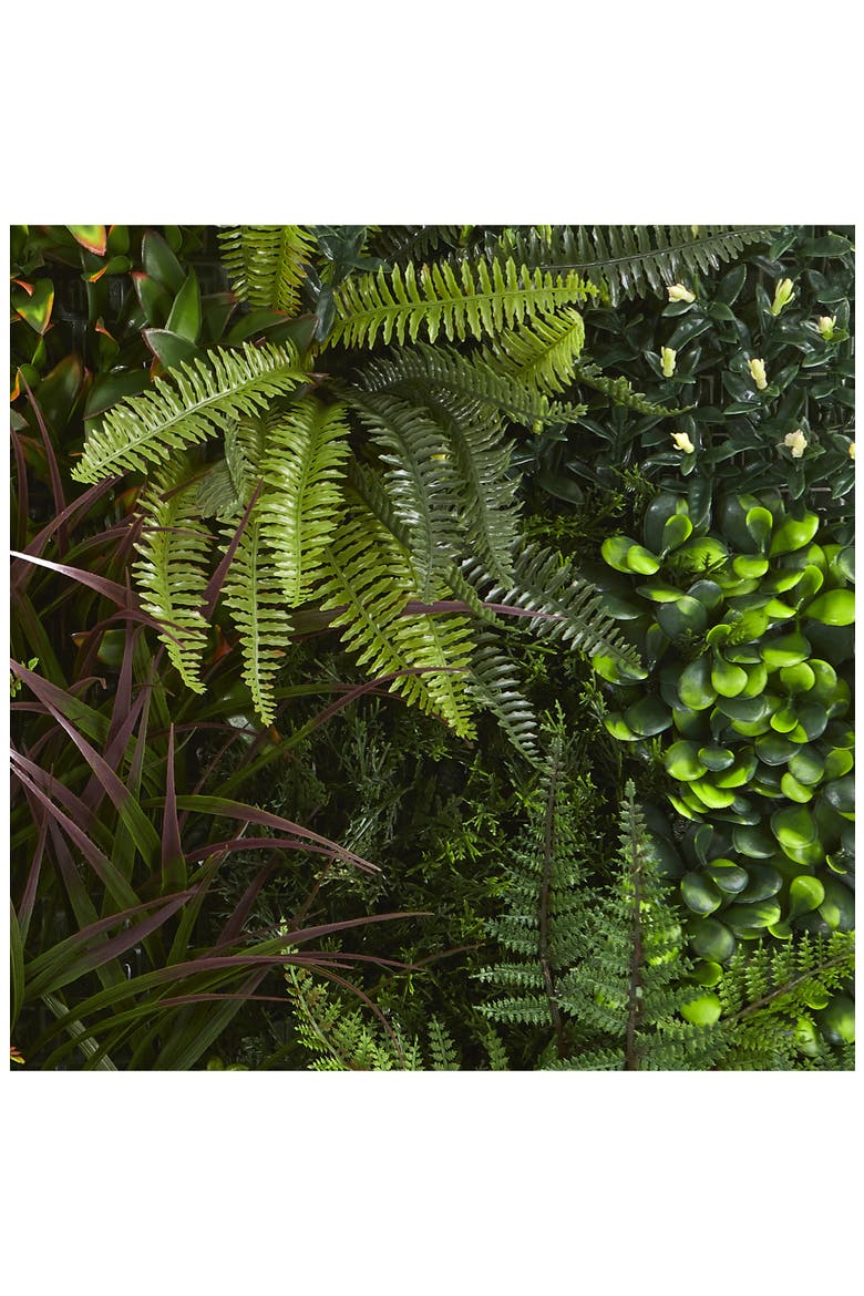 Artificial Foliage Wall Panel, Alternate, color, GREEN