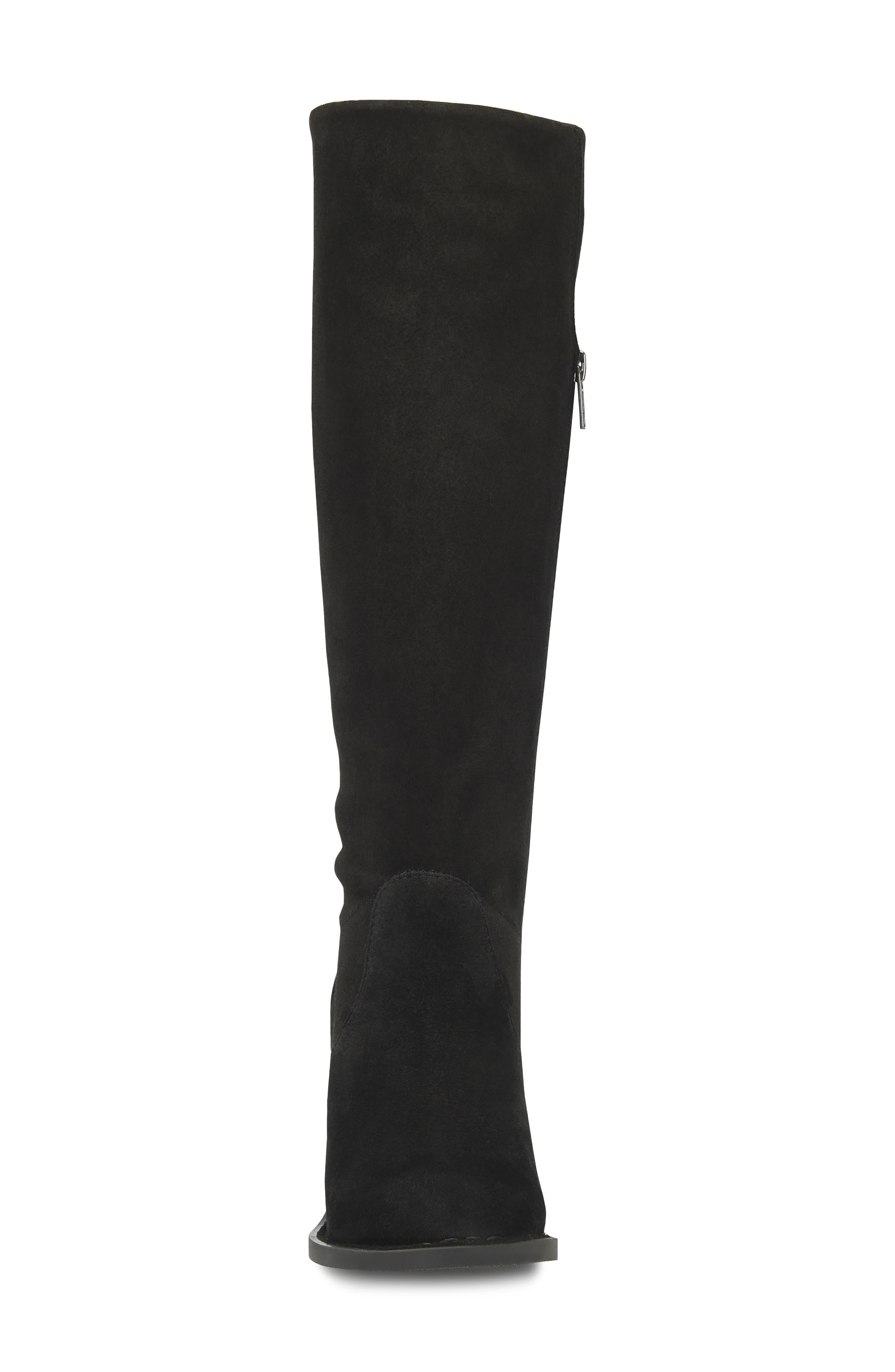 Børn Thea Knee High Boot, Alternate, color, Black Suede