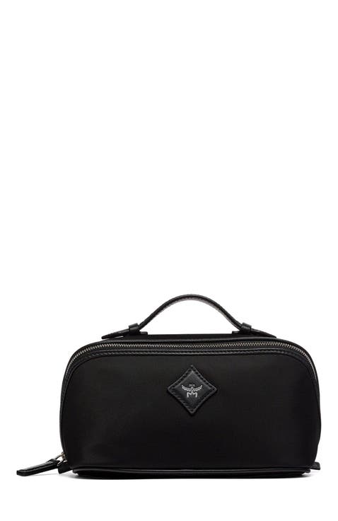 Small Ottomar Toiletry Bag in ECONYL and Leather