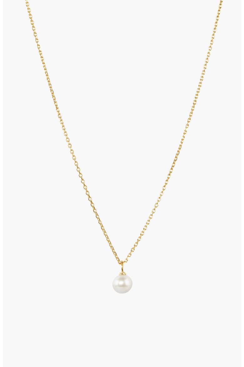 Mini Pearl Pendant Necklace, Main, color, Pearl