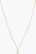 MEJURI Mini Pearl Pendant Necklace