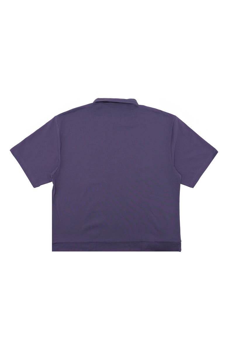 STUDENTS Lanser Zip Polo, Alternate, color, Purple
