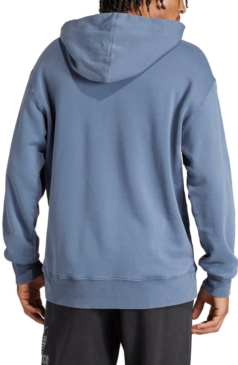 adidas Adicolor Trefoil Outline Cotton French Terry Hoodie, Alternate, color,