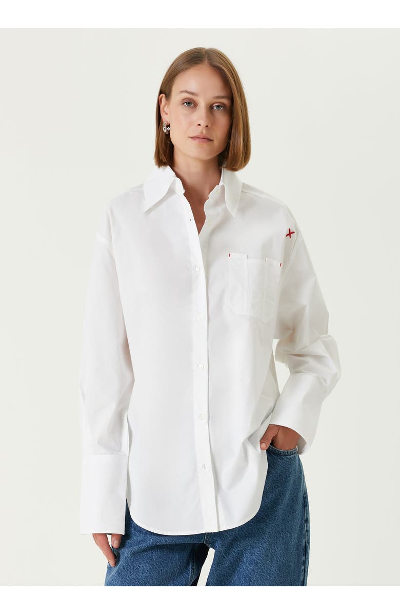 PCFG Cotton Long Sleeve Shirt, Alternate, color, White