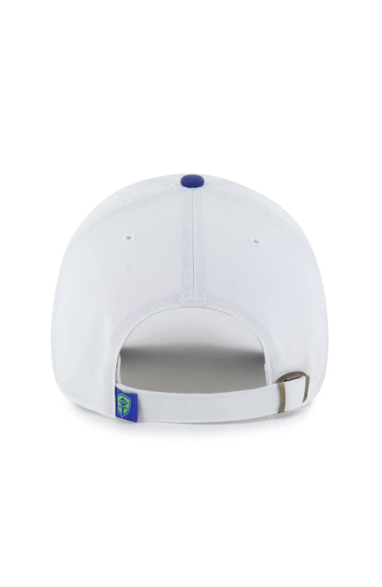 '47 Men's '47 White Seattle Sounders FC Two-Tone Clean Up Adjustable Hat, Alternate, color, White