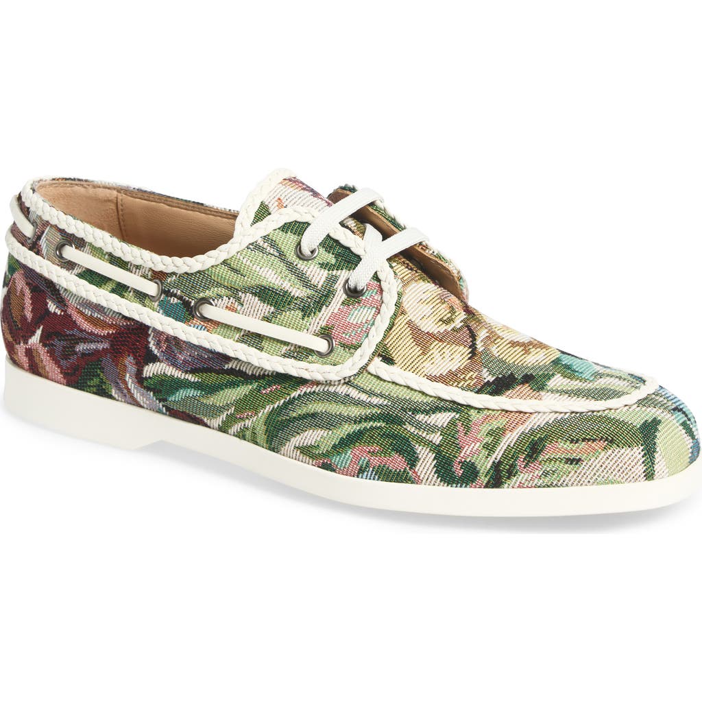 Valentino Garavani Palm Avenue Jacquard Boat Shoe