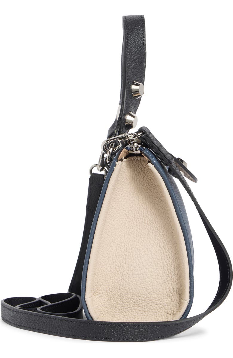Longchamp Small Crossbody Bag, Alternate, color, Pilot Blue/ Black/ Chalk