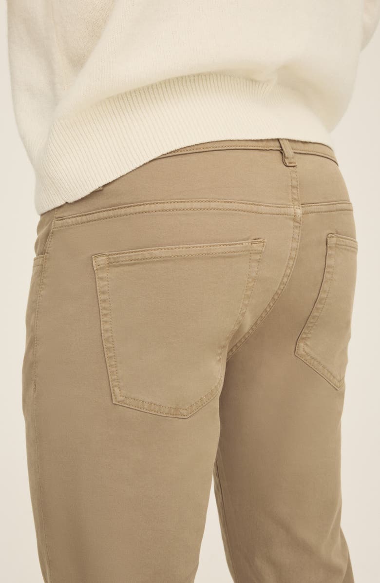 WARP+WEFT AMS Slim Fit Twill Pants, Alternate, color, Hazelnut