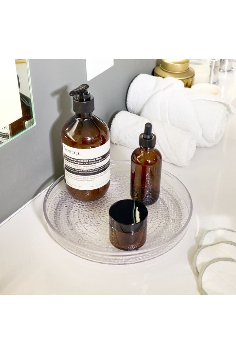 9-Inch Plastic Lazy Susan Organizer for Bathroom - Set of 2 - Clear, Alternate, color, Clear