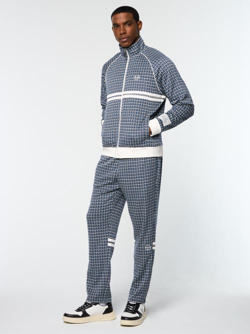 Sergio Tacchini Dallas Houndstooth Track Jacket In Blue