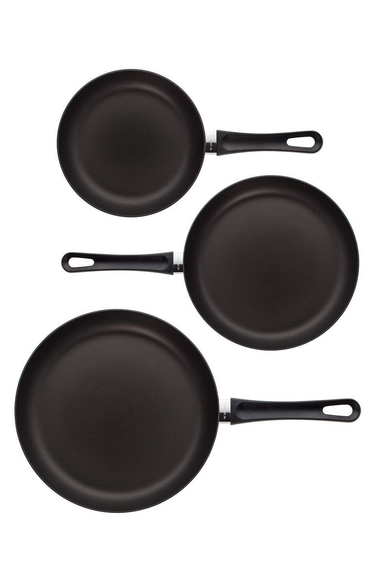 Scanpan Classic 3-Piece Skillet Set, Main, color, Black