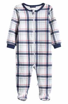 Petit Lem Print Velour Footie