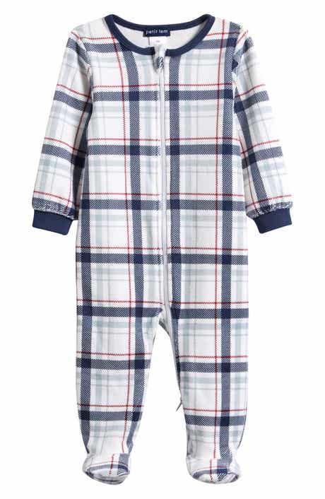 Petit Lem Print Velour Footie