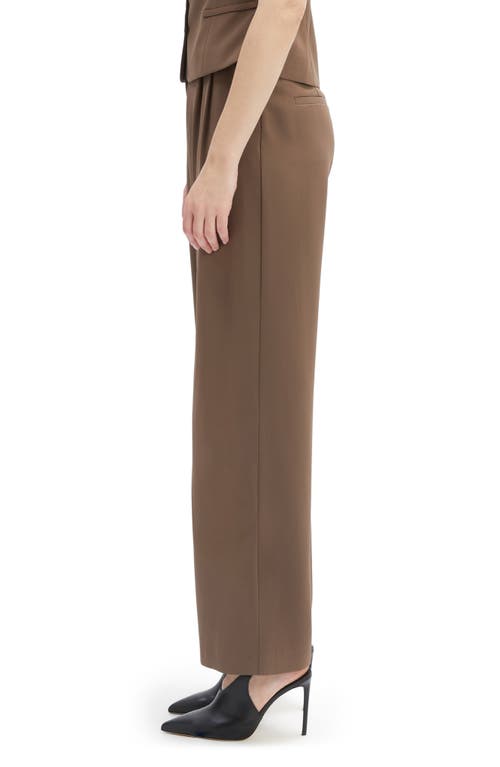 Bardot Sloane Straight Leg Pants In Brown