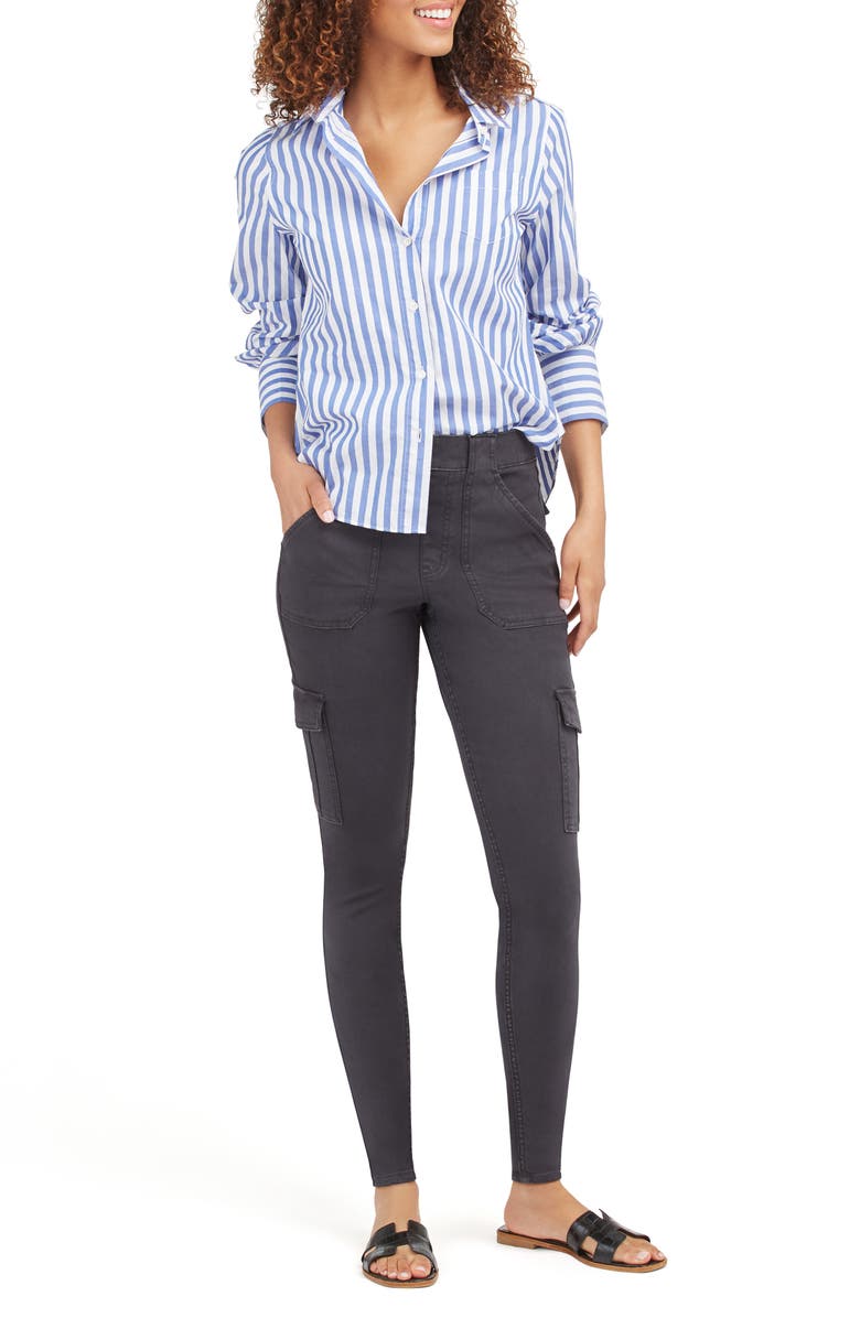 SPANX<sup>®</sup> Stretch Twill Ankle Cargo Pants, Alternate, color,
