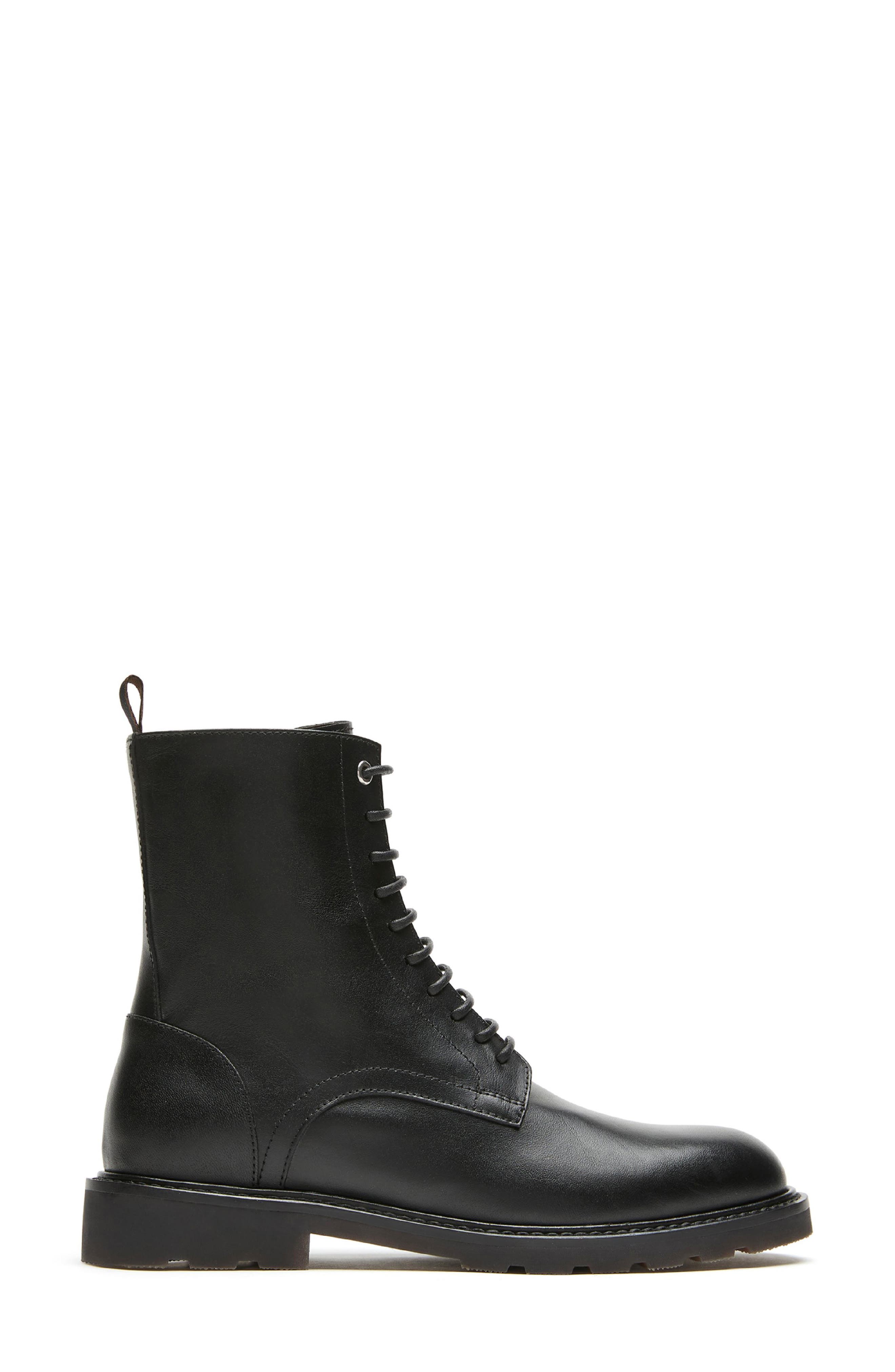 Tango City Dry™ Waterproof Lace-Up Bootie, Alternate, color, BLACK LEATHER