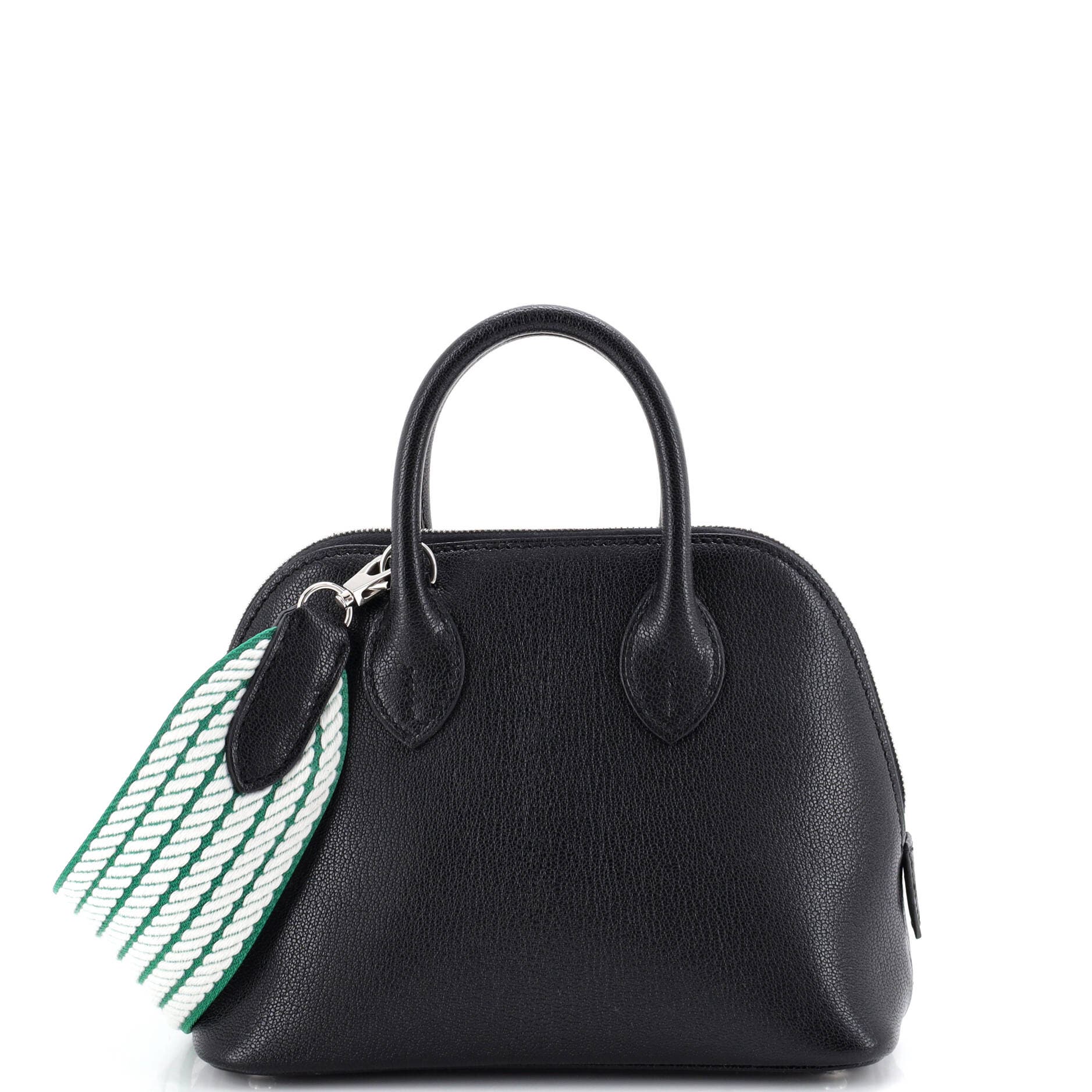 Pre-Owned Hermes Sangle Bolide 1923 Bag Chevre Chamkila Mini, Main, color, Noir