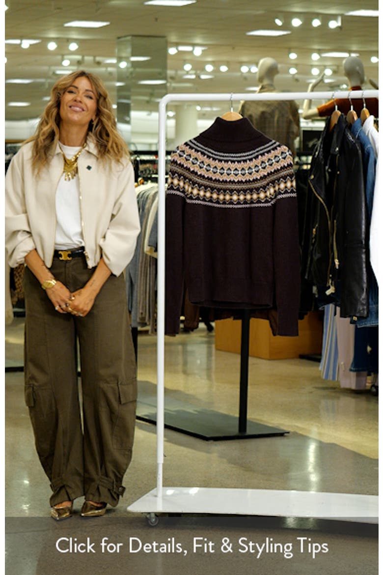 Darwen Fair Isle Turtleneck Sweater video