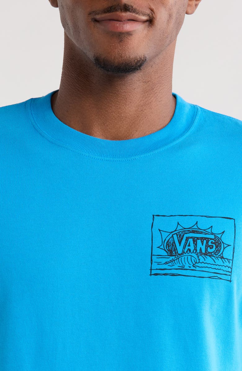 Vans Bright Day Cotton Graphic T-Shirt, Alternate, color, Bright Azure