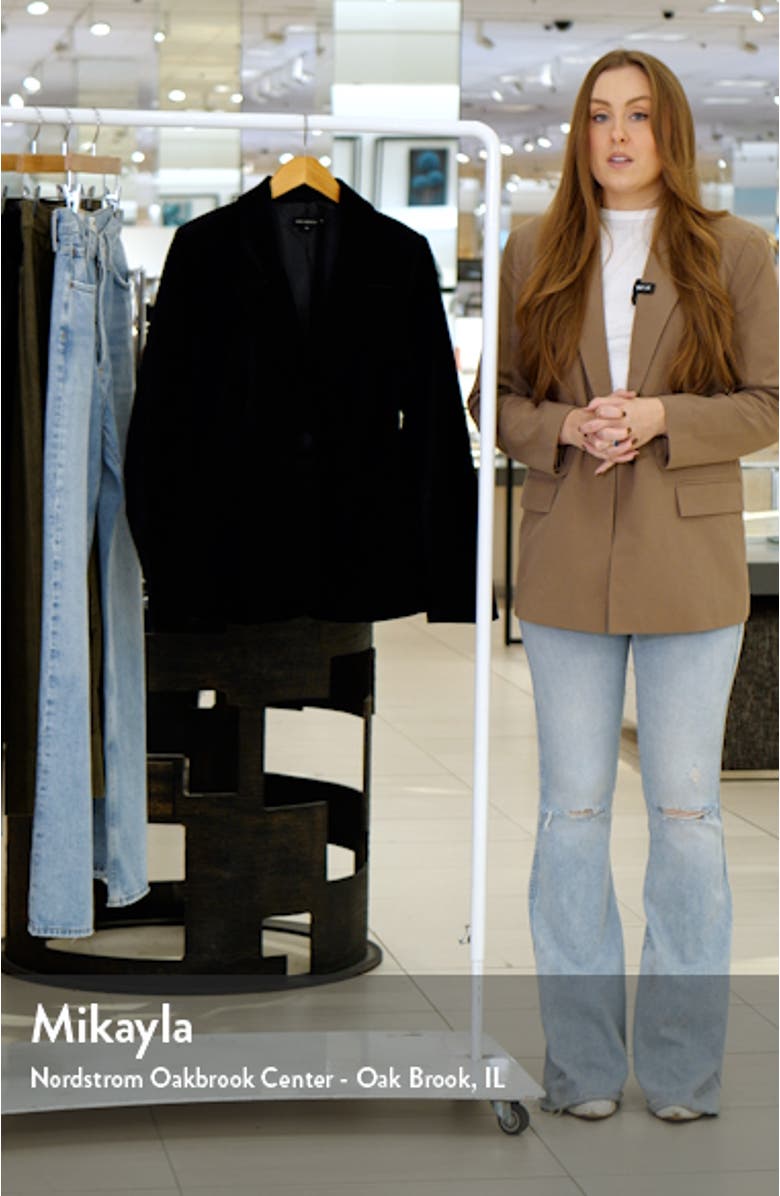 Sculpted Velvet Blazer, sales video thumbnail