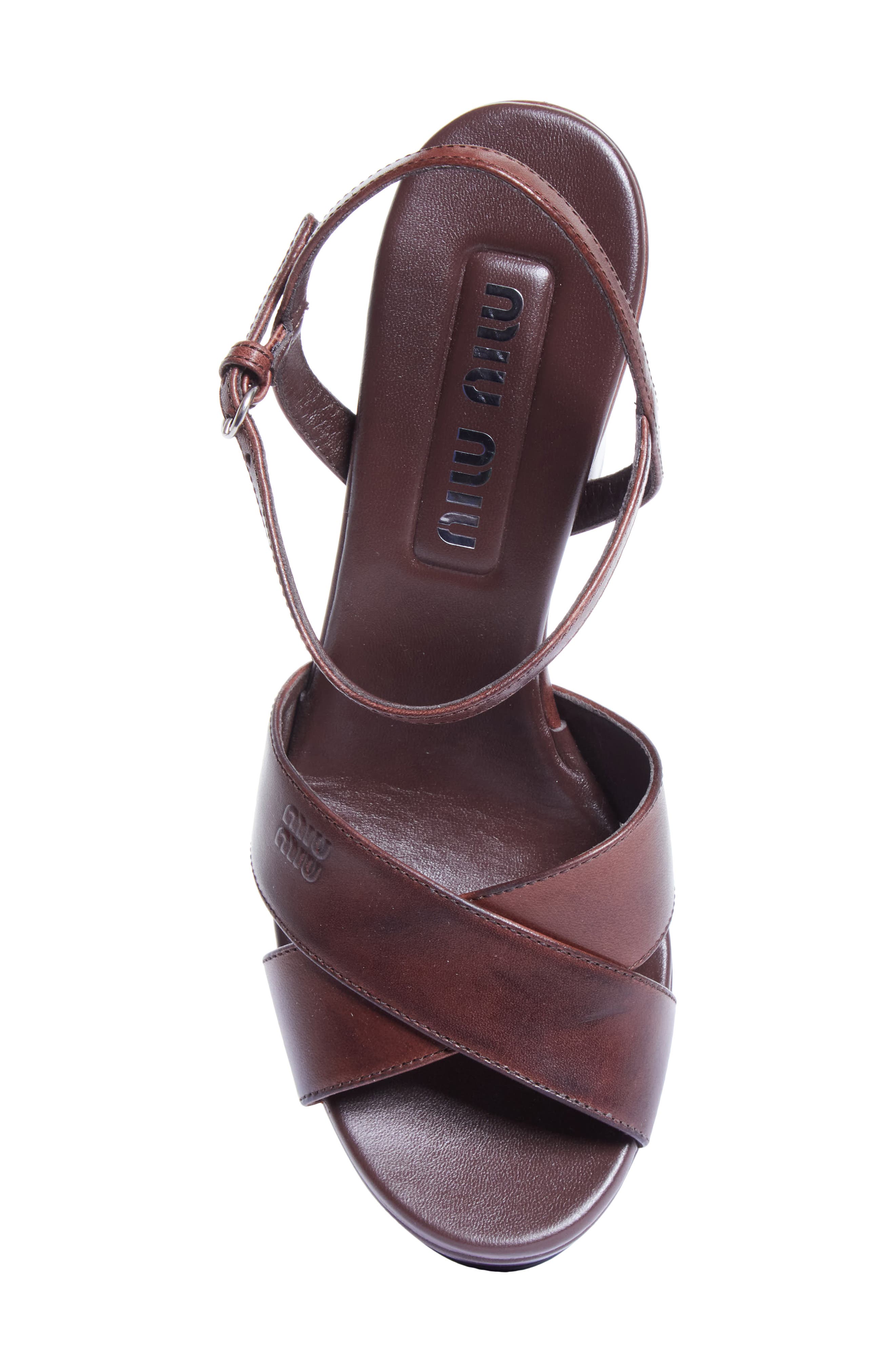 Miu Miu Platform Sandal, Alternate, color, 
