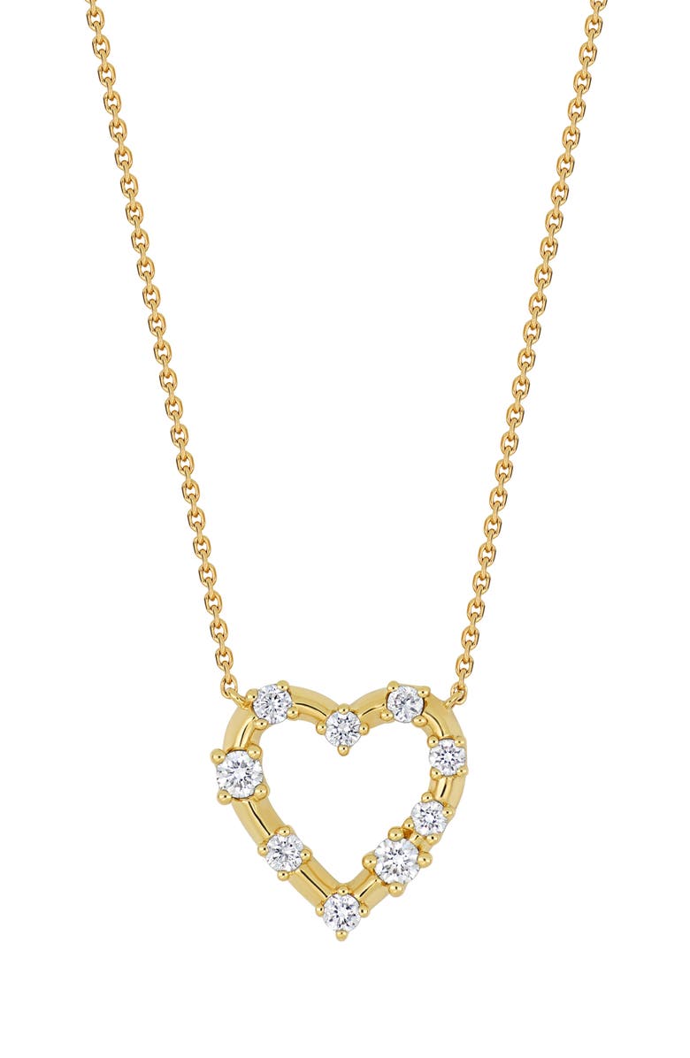 Bony Levy Mini Solstice Diamond Heart Pendant Necklace, Main, color, 18K Yellow Gold
